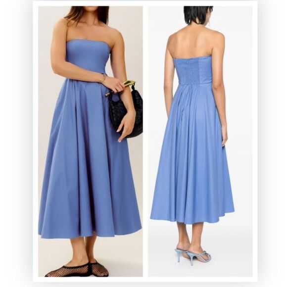 NWT Reformation Astoria Midi Dress - Size 12 Dusk $248 - Picture 1 of 7